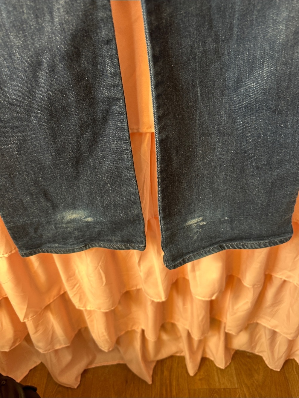 Paper Denim & Cloth Dark Blue Flare Jeans size 31 (Mid-era vintage). - Picture 6 of 11